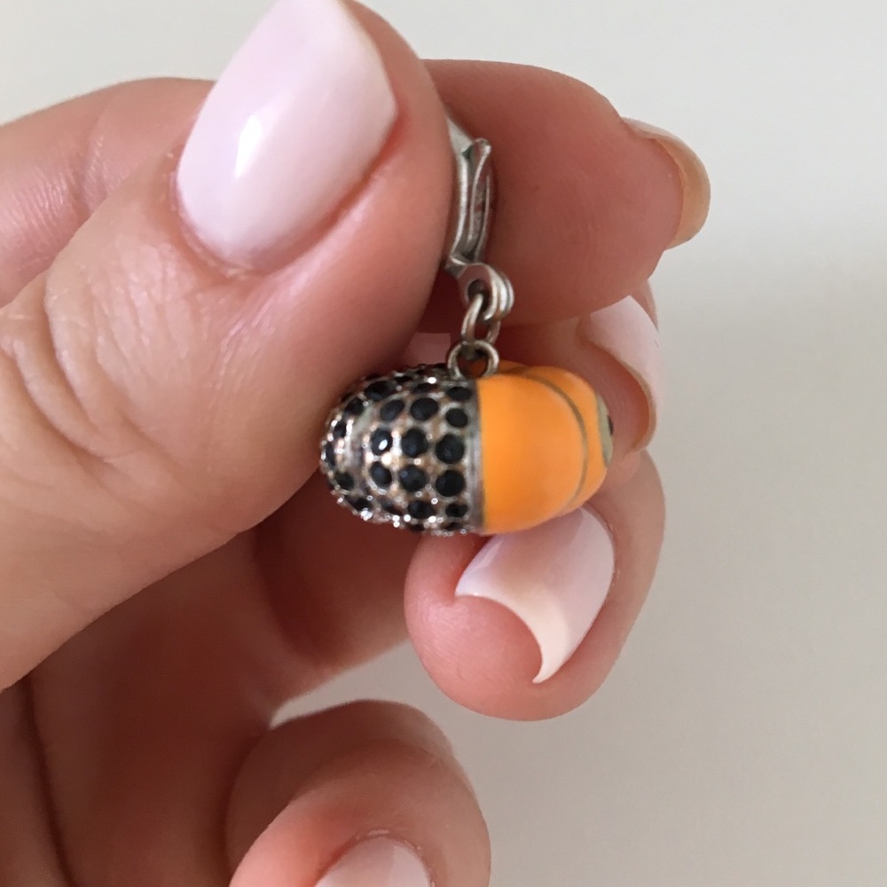 Authentic Swarovski crystal pumpkin charm